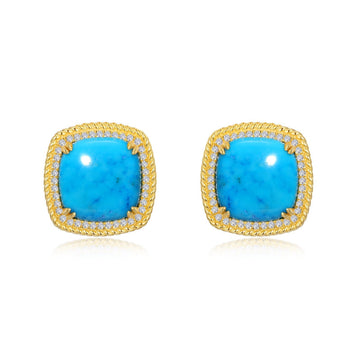Blue Halo Earrings
